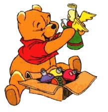 Cliparts Kerstmis Kerst winnie de pooh 