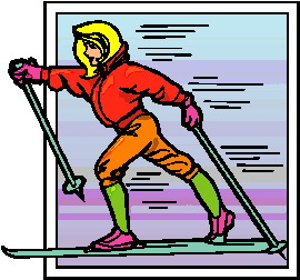 Sport Cliparts Langlaufen 