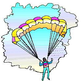 Sport Cliparts Parachuut springen 