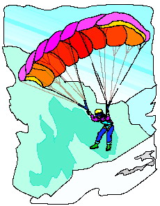 Sport Cliparts Parachuut springen 