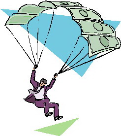 Sport Cliparts Parachuut springen 