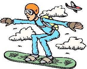 Sport Cliparts Parachuut springen 