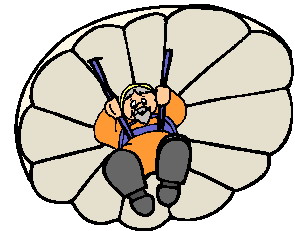 Sport Cliparts Parachuut springen 
