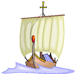 Cliparts Voertuigen Zeilschepen Viking Schip Varen