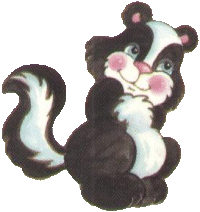 Dieren Dieren plaatjes Stinkdier 