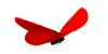 Dieren Vlinders Dieren plaatjes Rode Vlinder Met Zwart Lijfje