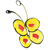 Dieren Vlinders Dieren plaatjes Vlinder Geel Rood Fladderen