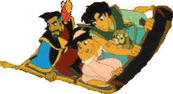 Disney plaatjes Aladin Vluchten Op Het Vliegend Tapijt
