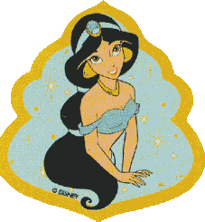 Disney plaatjes Aladin Prinses Jasmine Wachtend