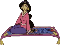 Disney plaatjes Aladin Prinses Jasmine Op Vliegend Tapijt