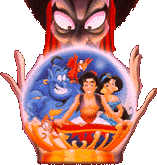 Disney plaatjes Aladin Jafar Volgt Aladdin In Glazen Bol