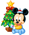 Disney plaatjes Baby disney kerst Baby Mickey Mouse Ster Op Hoofd