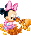 Baby disney Disney plaatjes Baby Minnie Mouse Onder Eikelhoop Disney