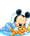Baby disney Disney plaatjes Baby Mickey Mouse Slaapt