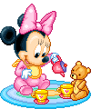 Baby disney Disney plaatjes Baby Minnie Theekransje Met Beer