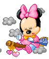 Baby disney Disney plaatjes Baby Minnie Op Bezem In Onweer
