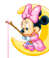 Baby disney Disney plaatjes Baby Minnie Mouse Vist Op Maan Disney