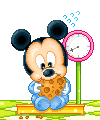 Baby disney Disney plaatjes Baby Mickey Op Weegschaal Met Koekje