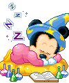 Baby disney Disney plaatjes Baby Mickey Als Tovenaar Slaapt