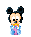 Baby disney Disney plaatjes Baby Mickey Zuigt Uit Fles