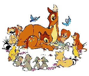 Bambi Disney plaatjes Bambi En Zijn Moeder En Alle Bosdieren