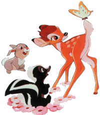 Bambi Disney plaatjes Bambi Bloempje En Stampertje Kijken Naar Vlinder