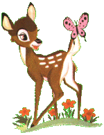 Bambi Disney plaatjes Bambi Met Roze Vlinder Op Staart