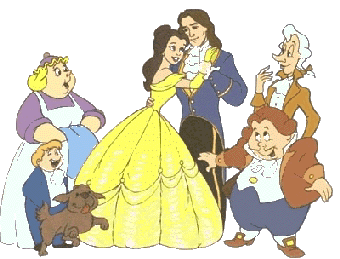 Belle en het beest Disney plaatjes 