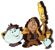 Belle en het beest Disney plaatjes Mw Tuit Pendule Lumiere En Barstje