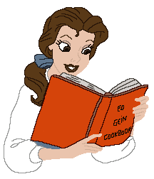 Belle en het beest Disney plaatjes Belle Leest In Groot Rood Boek