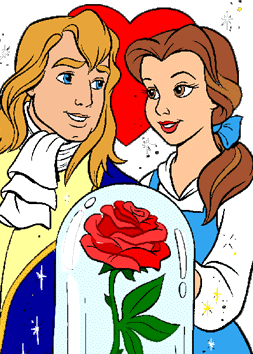 Belle en het beest Disney plaatjes 