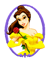 Belle en het beest Disney plaatjes Belle Heeft Roos Vast In Gele Jurk