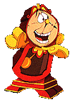 Belle en het beest Disney plaatjes Meneer Pendule Schuldig