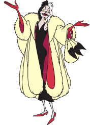 Disney plaatjes Cruella de vil 