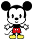 Cuties Disney plaatjes Cutie Mickey Mouse Handjes Opzij
