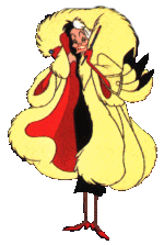 Dalmatiers Disney plaatjes Cruella De Vil Met Haar Dikke Bontjas