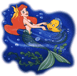 De kleine zeemeermin Disney plaatjes Ariel Als Mens In Bootje En Met Botje