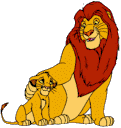 De leeuwenkoning Disney plaatjes Mufasa En Simba Leeuwenkoning