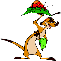 De leeuwenkoning Disney plaatjes Timon Kever Op Blad Leeuwenkoning