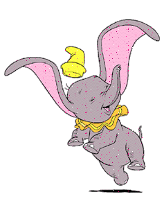 Disney plaatjes Disney glitter Dumbo