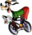 Goofy Disney plaatjes Goofy Is Snel Aan Het Fietsen