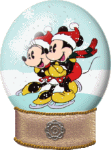 Disney plaatjes Mickey en minnie mouse Mickey En Minnie Kerst Winter Globe