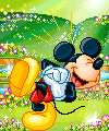 Disney plaatjes Mickey en minnie mouse Mickey Ligt Dubbel Van Lachen