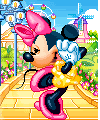 Disney plaatjes Mickey en minnie mouse Minnie Blij