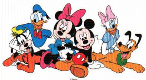 Disney plaatjes Mickey en minnie mouse 