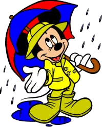Disney plaatjes Mickey en minnie mouse Mickey Mouse In De Regen Met Paraplu