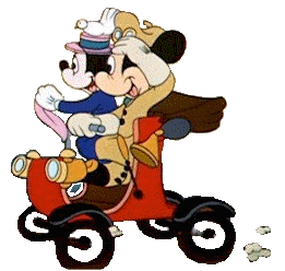 Disney plaatjes Mickey en minnie mouse Mickey Mouse En Minnie Mouse In Auto