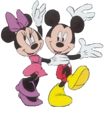 Disney plaatjes Mickey en minnie mouse 