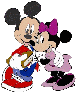 Disney plaatjes Mickey en minnie mouse 