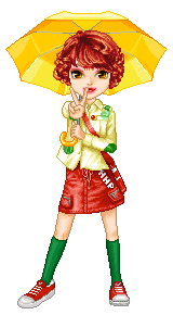 Dollz plaatjes Candy plaatjes Meisje Met Paraplu